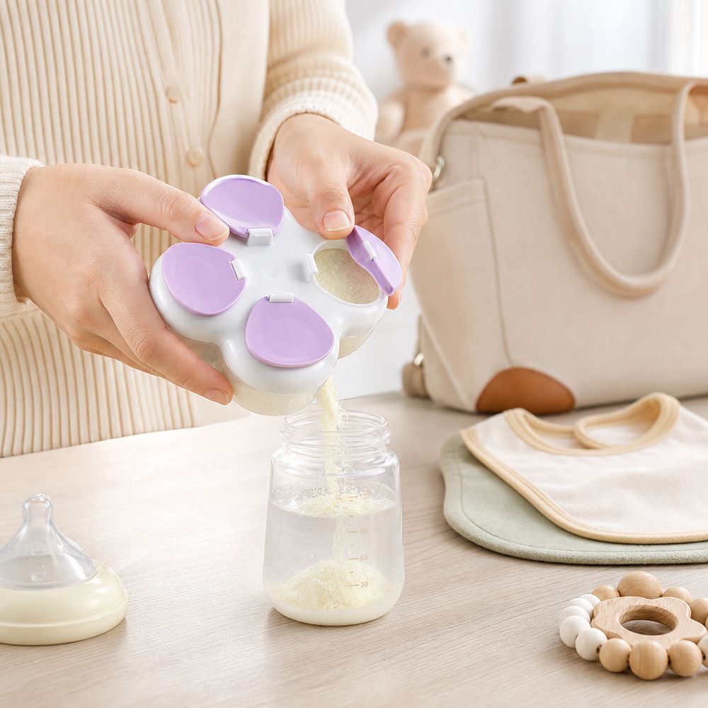 Baby Food Bag - กล่องแบ่งส่วนสำหรับใส่ผงสูตรนม 720 มล. 4 ช่อง กล่องใส่ผง