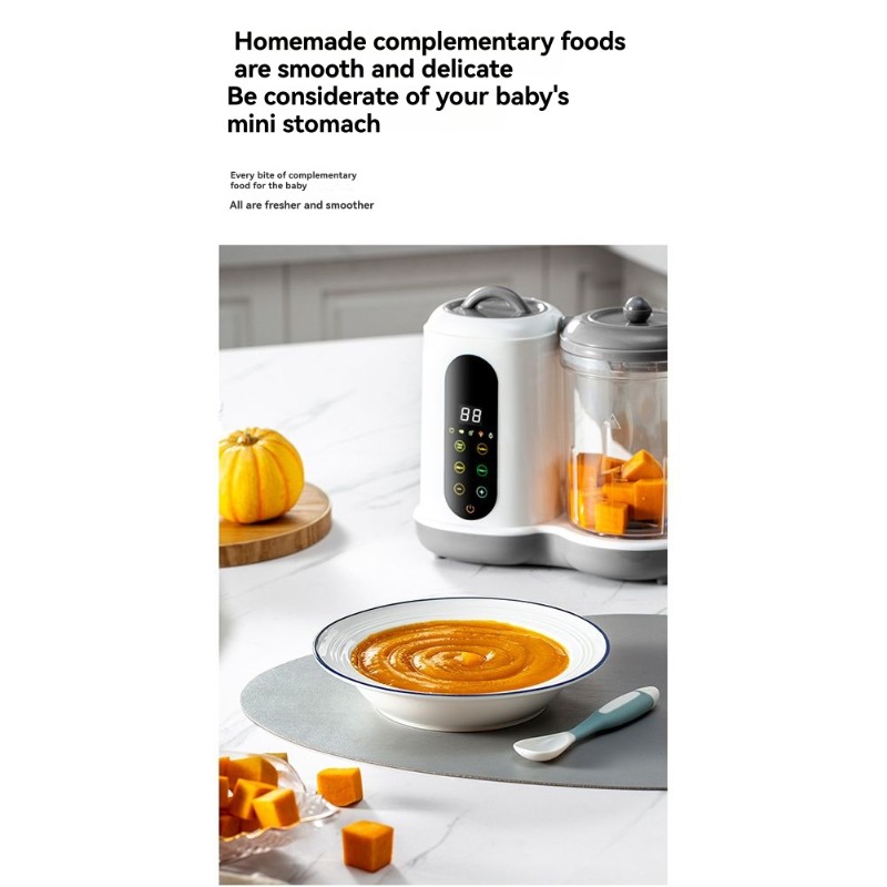 Baby Food Maker And Steamer - A24P เครื่องทำอาหารเด็กอัตโนมัติ-เครื่องปั่นนึ่งอเนกประสงค์-สำหรับทารกสำหรับปลั๊ก UK PLUG