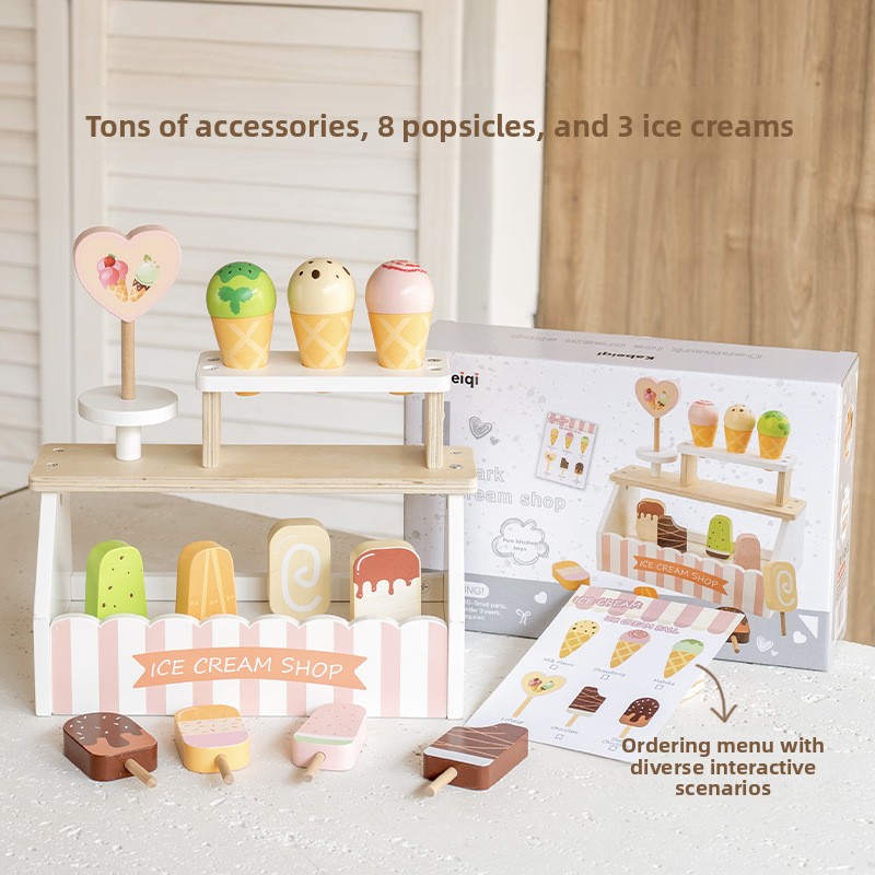 Baby Food Restaurant - ของเล่นเด็ก ปริศนา ชุดของเล่นครัวไม้ อาหารจิ๋ว อุปกรณ์เสริมสำหรับเด็ก มอนเตสซอรี่