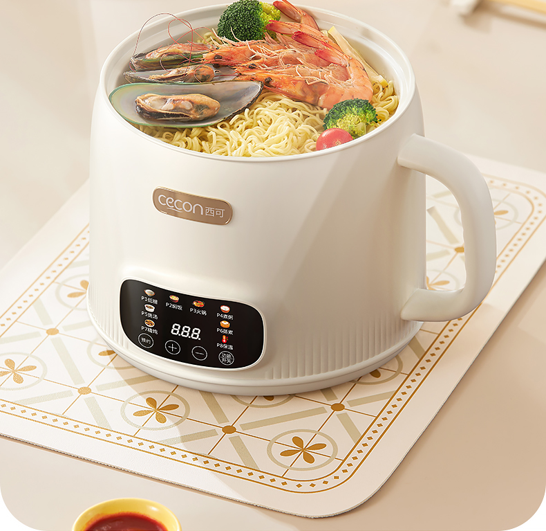 Baby Food Maker And Steamer - หม้อหุงข้าวลดน้ำตาล หม้อหุงข้าวไฟฟ้าอเนกประสงค์สำหรับ 2-3 คน เครื่องนึ่งและทำอาหารเด็ก ระบบทำความร้อนแบบไออิชพร้อมหม้อเคลือบกันติด