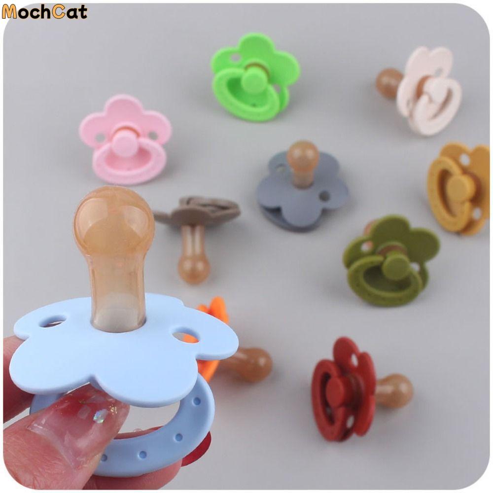 Baby Food For 6 Months - ปลอดภัยดอกไม้รูปร่างเด็ก Pacifier Teethe ของเล่นซิลิโคนเด็กจุกนม BPA ฟรีเกรดอาหาร