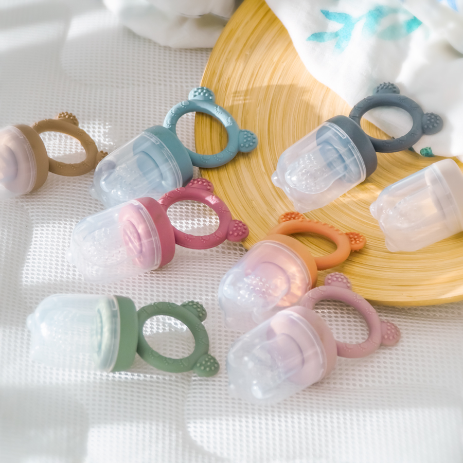Baby Food For 6 Months - ฝาครอบซิลิโคนสำหรับป้อนผลไม้จุกนมหลอกสำหรับเด็กจุกนมสำหรับเด็กทารกแรกเกิดให้อาหารผักผลไม้สด