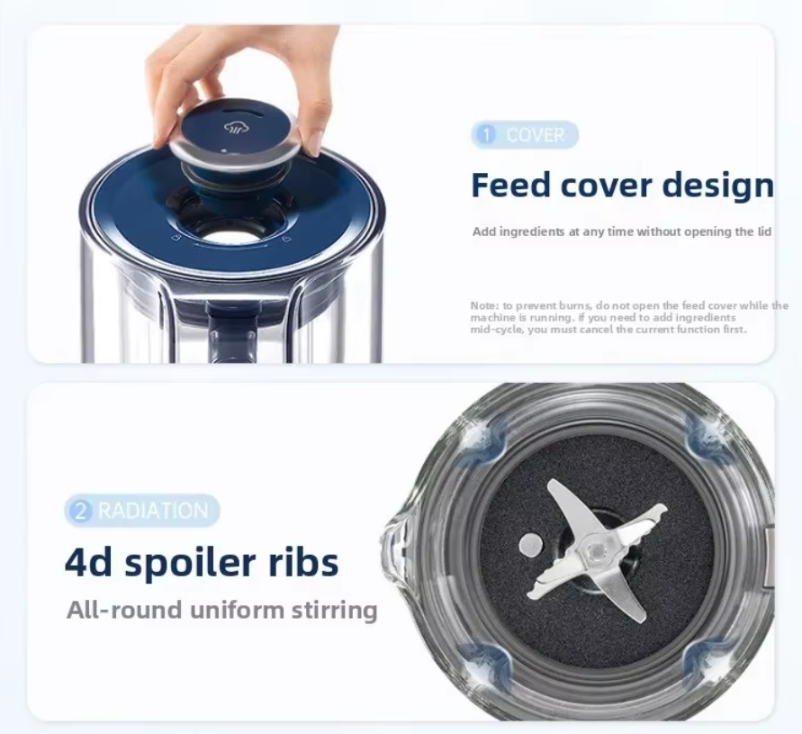 Baby Food Maker - มอร์ฟี ริชาร์ดส์ 220V เครื่องปั่นมัลติฟังก์ชั่นแบบเงียบ เครื่องทำนมถั่วเหลือง เครื่องคั้นน้ำผลไม้