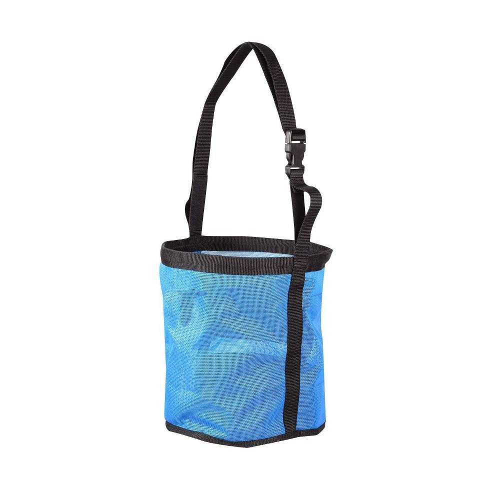 Mesh Feeder Bag - ถุงให้อาหารม้าทนทานป้องกันการรั่วซึม ปรับสายได้ ถุงใส่หญ้าแห้งแบบตาข่ายระบายอากาศ อุปกรณ์ปิดปากสำหรับการเลี้ยงม้า