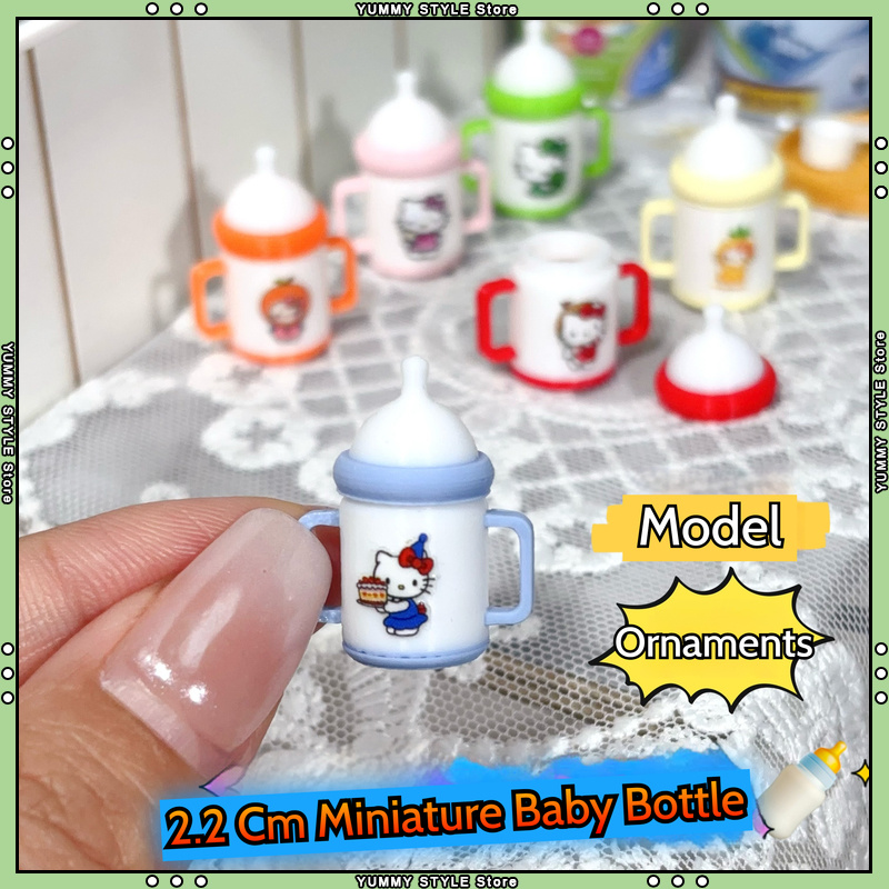 Baby Food For 2 Year Old - ขวดนมจำลองขนาดเล็ก 2.2 ซม. รุ่นเฮลโล คิตตี้ สำหรับเล่นอาหาร