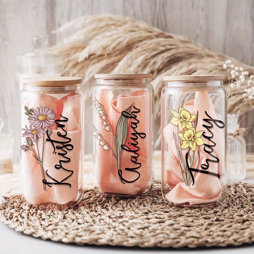 แก้วแก้วใสลายดอกไม้ตามวันเกิดพ - Training Cup Straw บทวิจารณ์และราคา