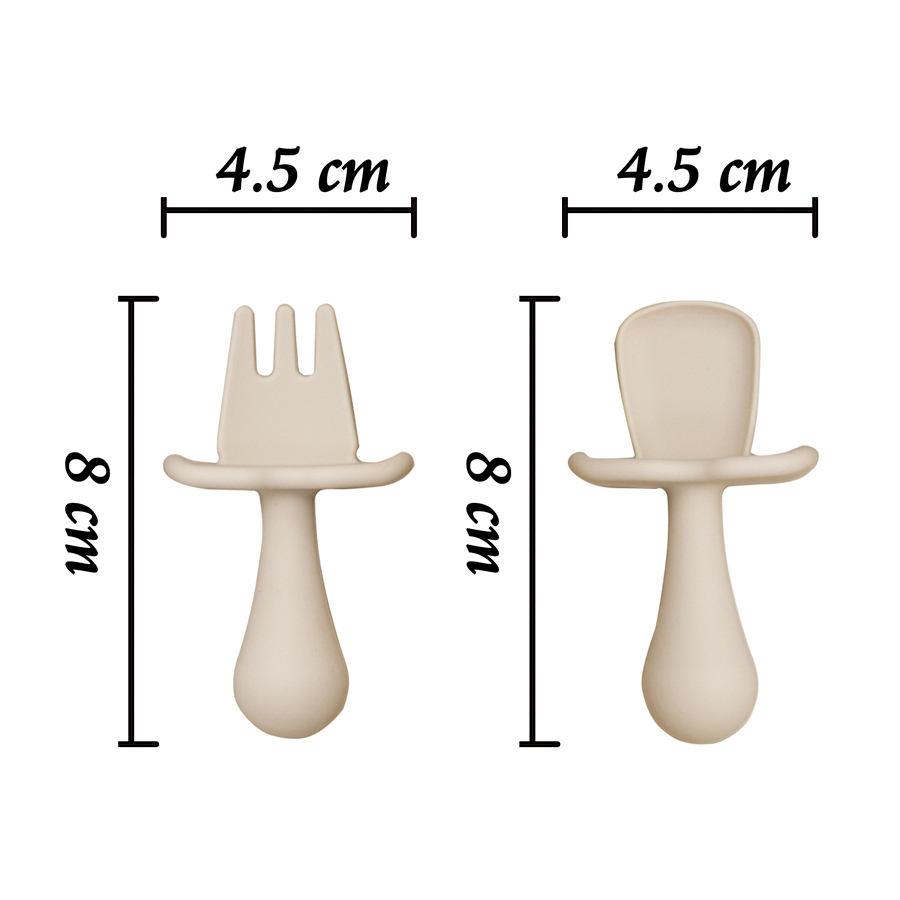 2ชิ้น/เซ็ต BPA ฟรีซิลิโคนมินิช - Baby Food Utensils Set บทวิจารณ์และราคา