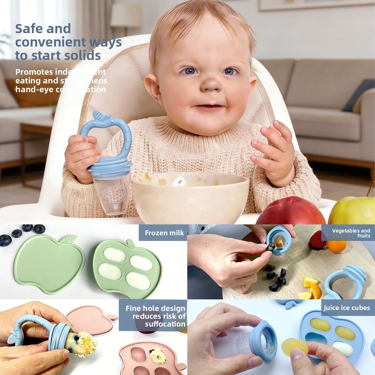 ไอศกรีมแท่งกัดสำหรับเด็กแอปเปิ - Baby Food Apple บทวิจารณ์และราคา
