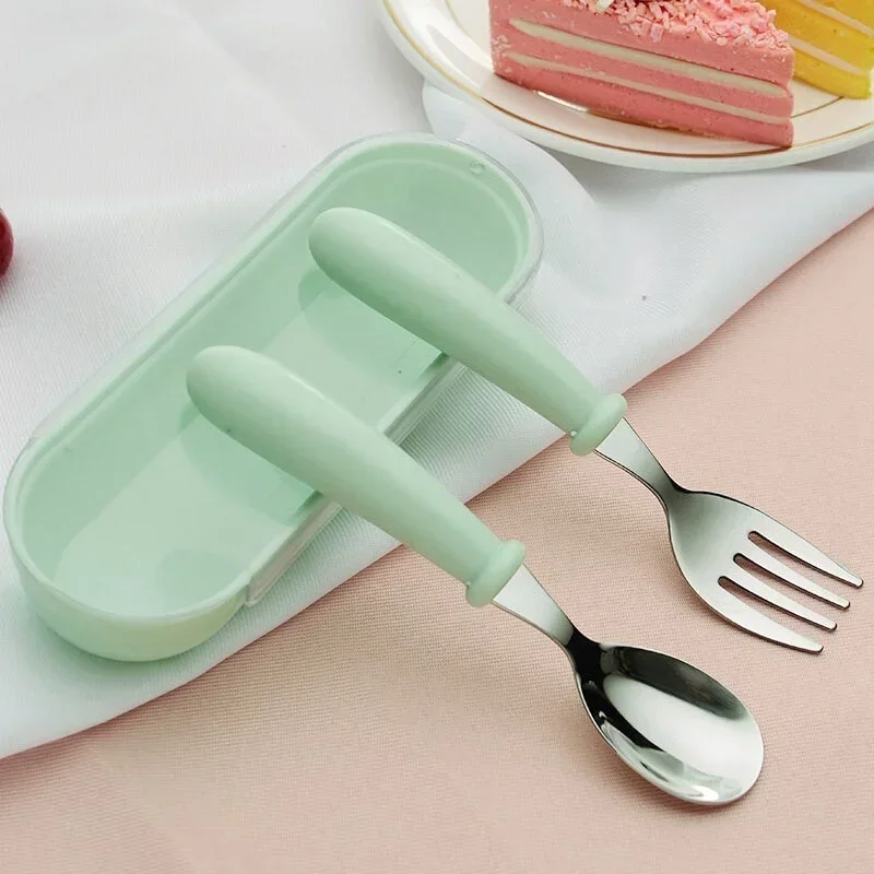 ชุดเครื่องใช้บนโต๊ะอาหารให้อาห - Baby Food Utensils Set บทวิจารณ์และราคา