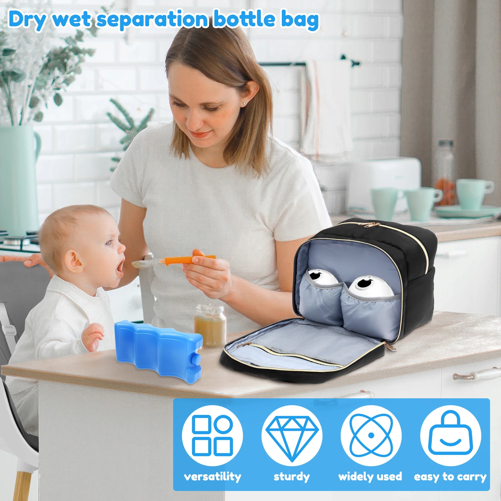 กระเป๋าเก็บน้ำนมแม่พร้อมแผ่นน้ - Baby Food Bag บทวิจารณ์และราคา