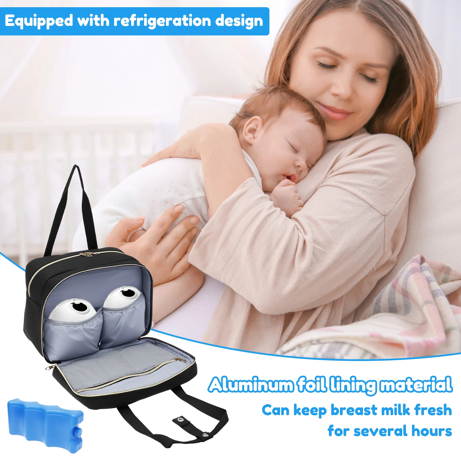 กระเป๋าเก็บน้ำนมแม่พร้อมแผ่นน้ - Baby Food Bag บทวิจารณ์และราคา