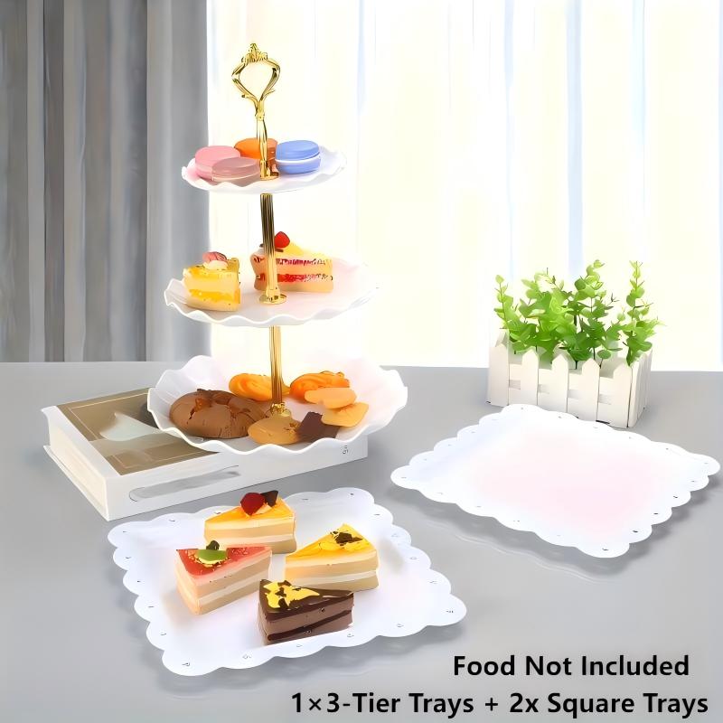 1/3/4/5 ชิ้นชุดถาดอาหารตกแต่ง  - Baby Food Quantity บทวิจารณ์และราคา