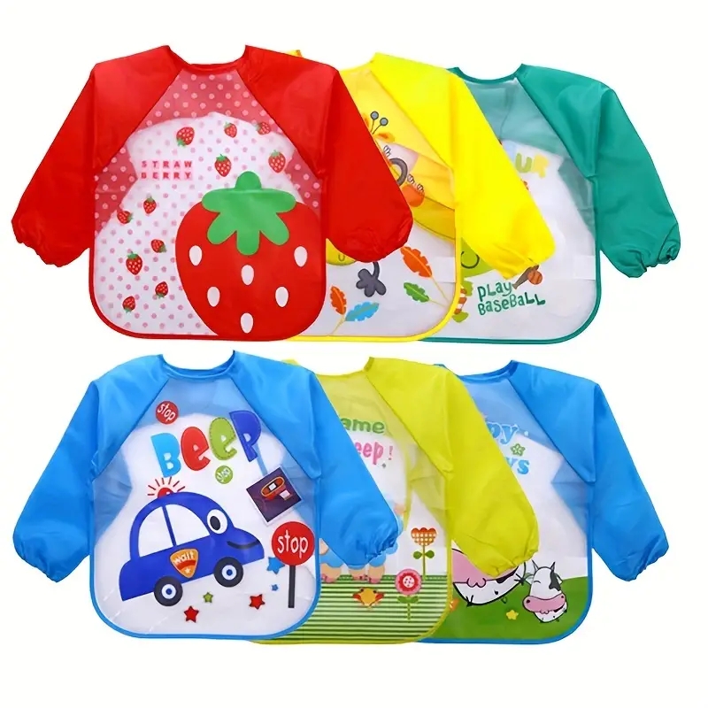 กันน้ํา EVA แขนยาวผ้ากันเปื้อน - Baby Food Quantity บทวิจารณ์และราคา