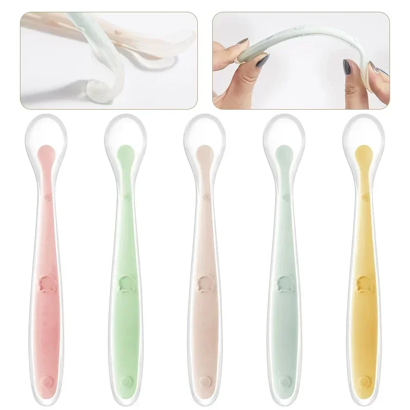 ช้อนเด็กซิลิโคนอ่อนนุ่มเด็กวัย - Baby Food Quantity บทวิจารณ์และราคา