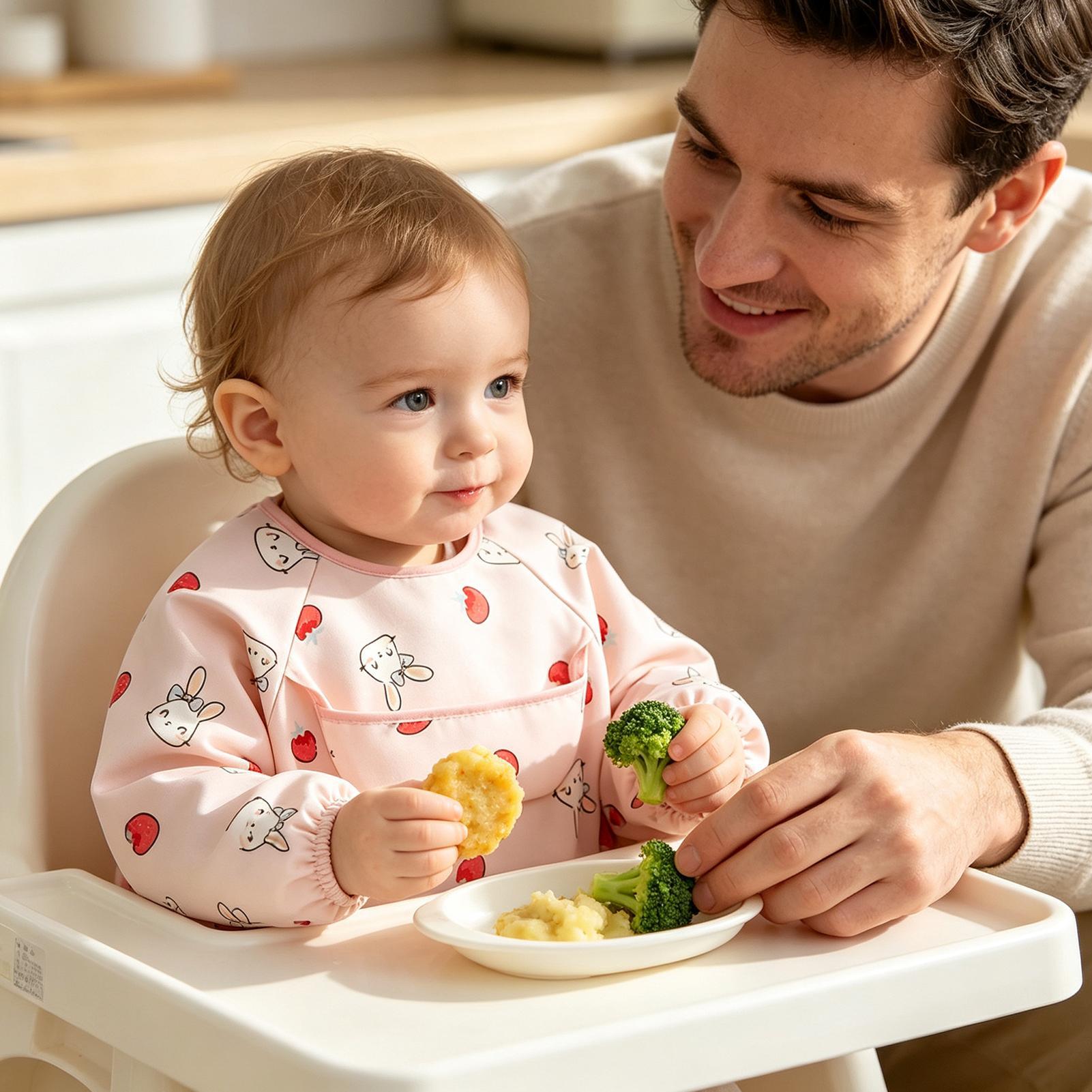 ผ้ากันเปื้อนสำหรับป้อนอาหารเด็ - Baby Food Restaurant บทวิจารณ์และราคา