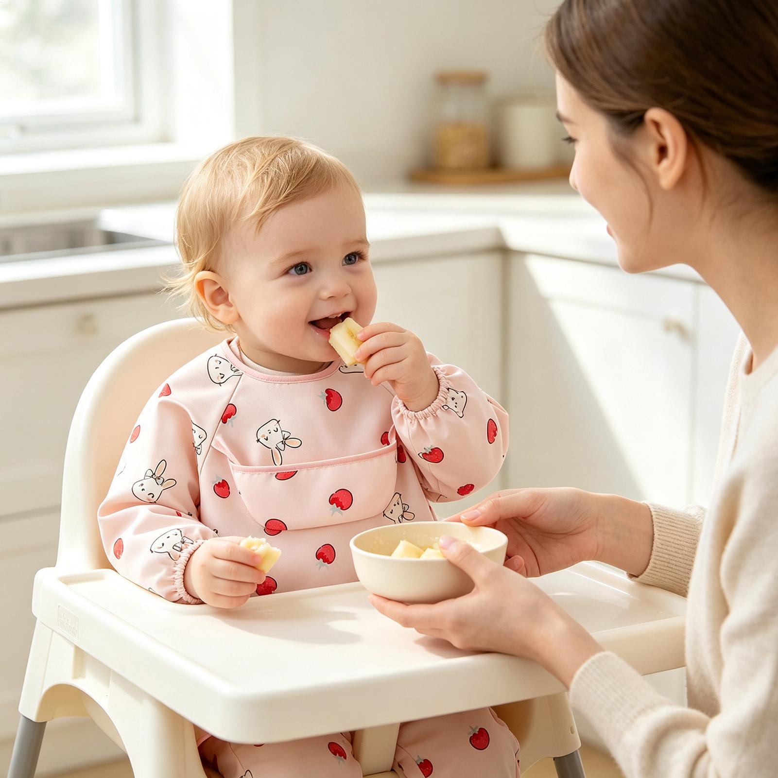 ผ้ากันเปื้อนเด็กแบบนุ่ม ปรับได - Baby Food Restaurant บทวิจารณ์และราคา