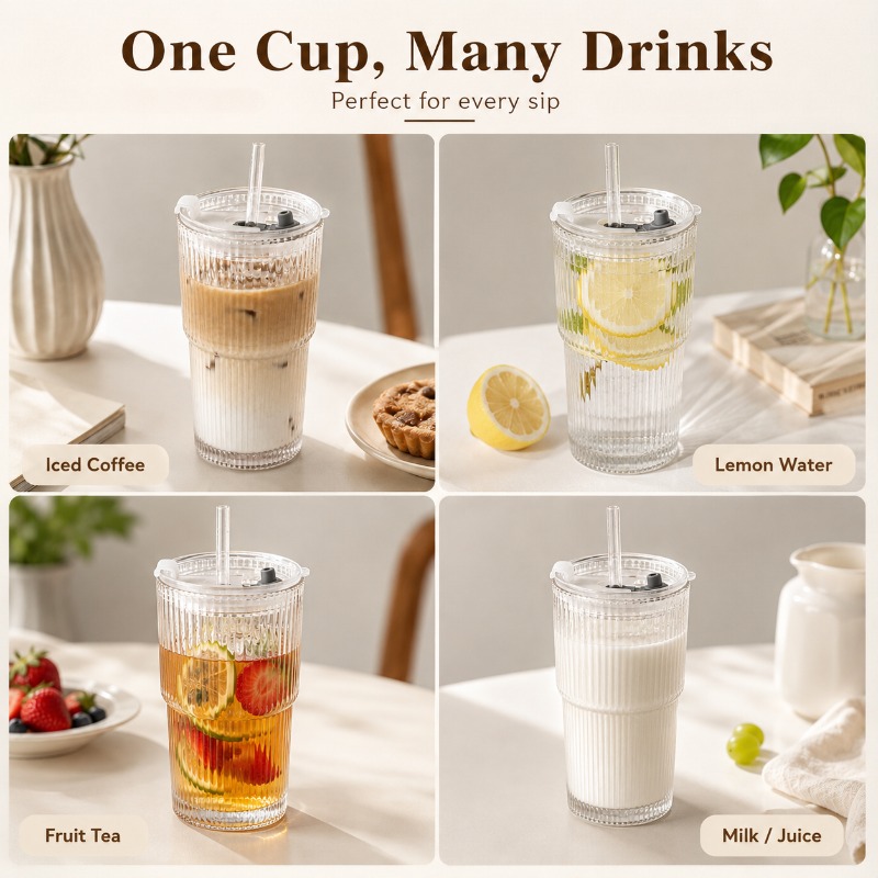 แก้วกาแฟลายทางพร้อมฝาปิด หลอดด - Training Cup Straw บทวิจารณ์และราคา
