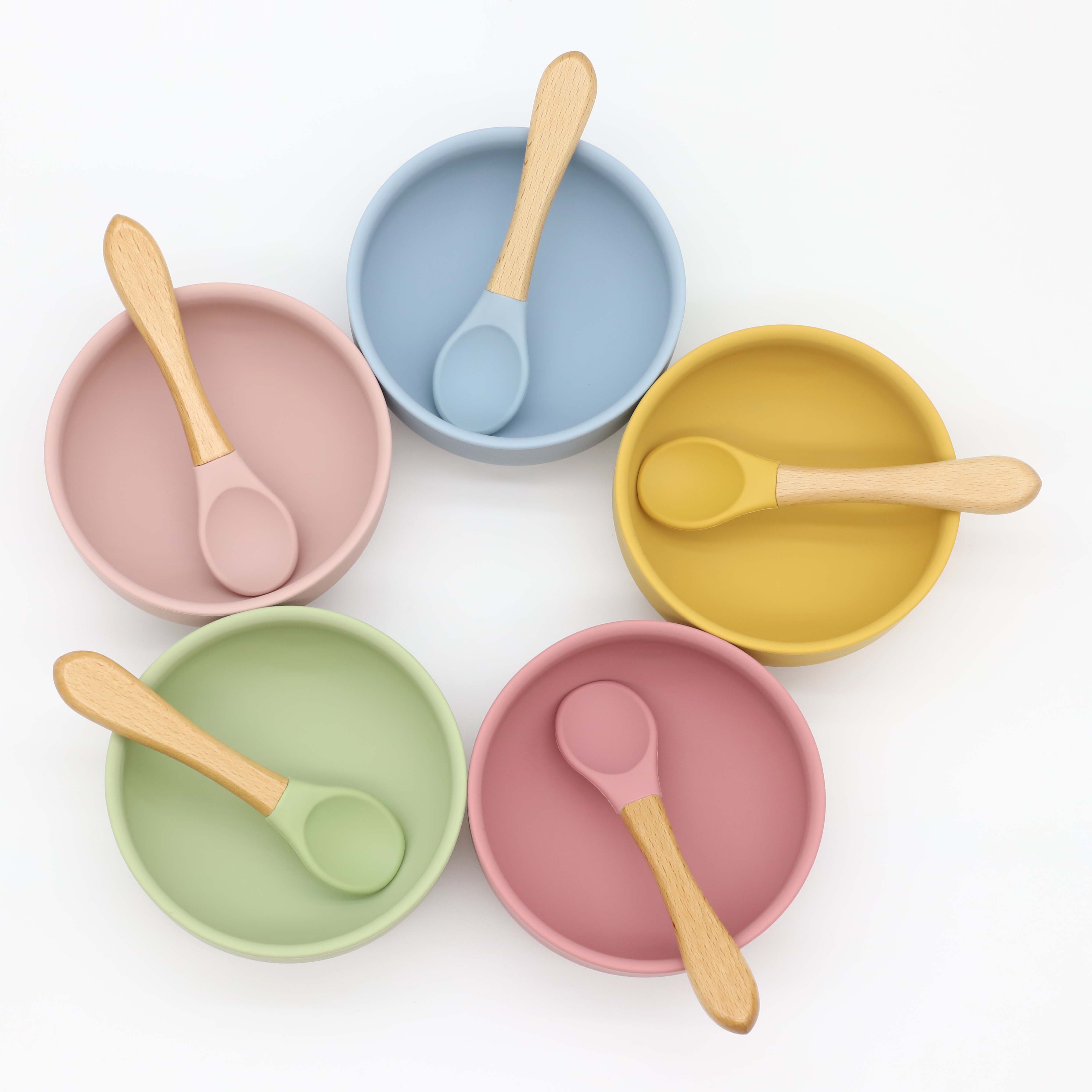 ชามซิลิโคนพร้อมจุกดูด ช้อนด้าม - Baby Food Quantity บทวิจารณ์และราคา