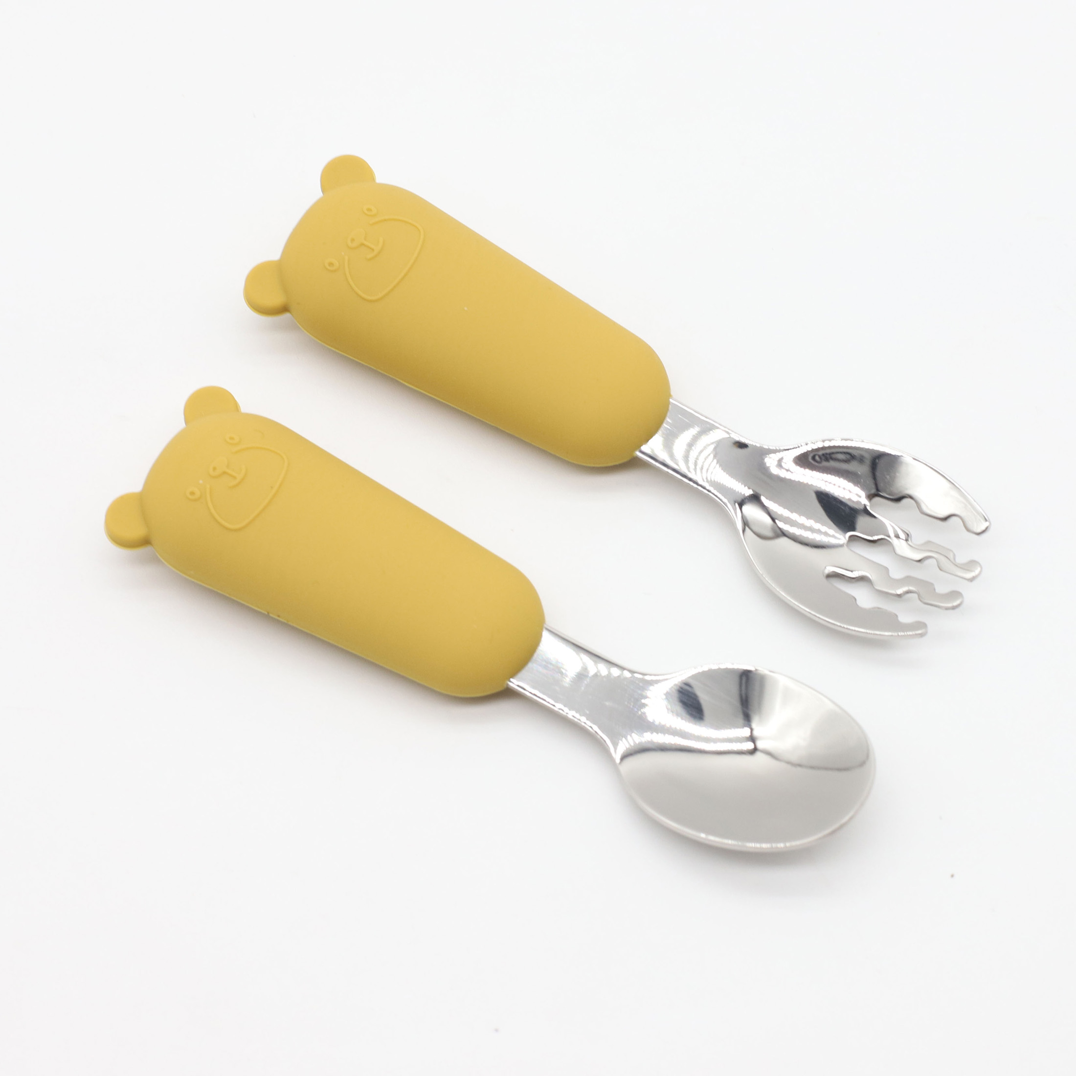 ใหม่หมีน้อยการ์ตูนช้อนและส้อมส - Baby Food Little Spoon บทวิจารณ์และราคา