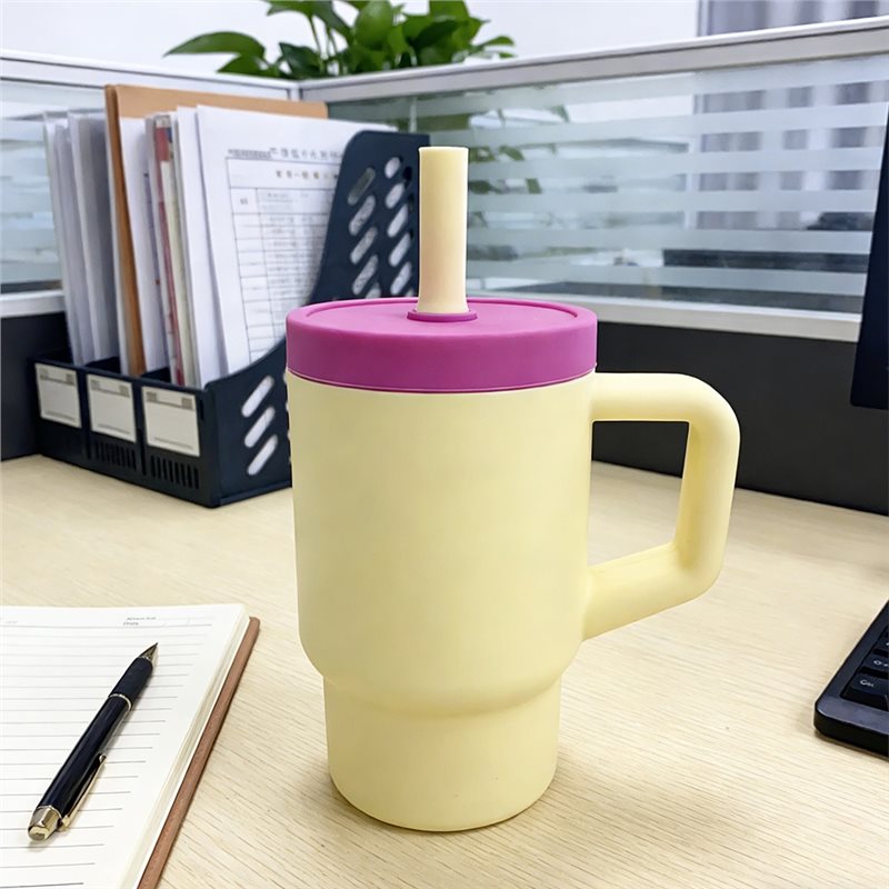 AB66-พร้อมหลอดและที่จับ แก้วน้ - Training Cup Straw บทวิจารณ์และราคา
