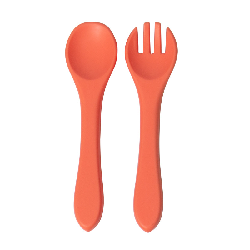 ชุดช้อนและส้อมซิลิโคนเกรดอาหาร - Baby Food Utensils Set บทวิจารณ์และราคา